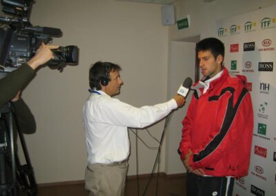 Interviewing Novak Djokovic
